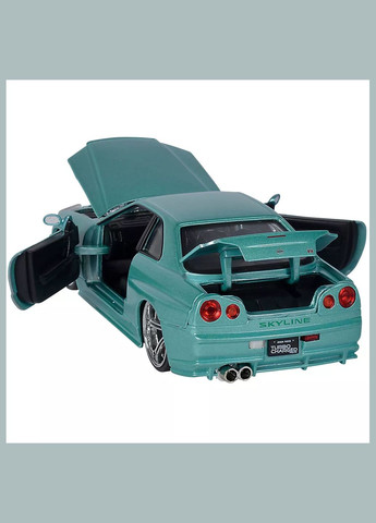 Автомодель Fast&Furious Nissan Skyline GT-R (BNR34) 1:24 (253203066) Jada (333251909)