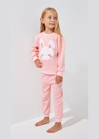 Персиковая всесезон пижама для девочки зайка 140 персиковый shop (2000999158230) Baby Life
