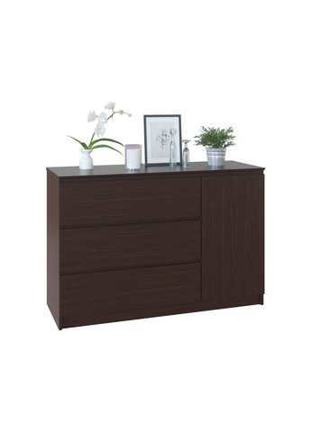 Комод тумба для дома на 3 выдвижных ящика без ручек и 2 полками в тумбе 804 х 1200 х 446 мм Модель Т-3Р No Brand (355412614)