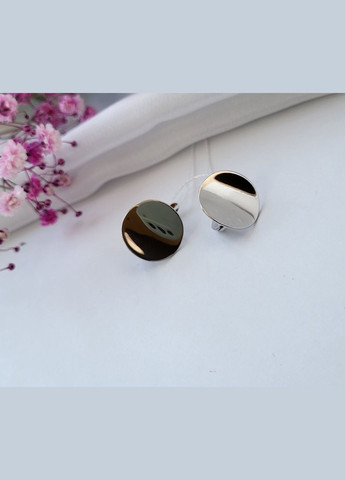 Серебряные серьги серёжки Круг без камней серебро 925 пробы Родированное 1029 4.28г No Brand (306741255)