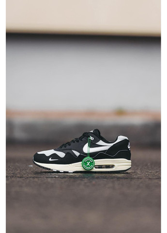КРОСІВКИ ЖІНОЧІ NIKE AIR MAX 1 X PATTA BLACK WHITE V2 НАЙК АІР МАКС No Brand чорні демісезони (368867406)