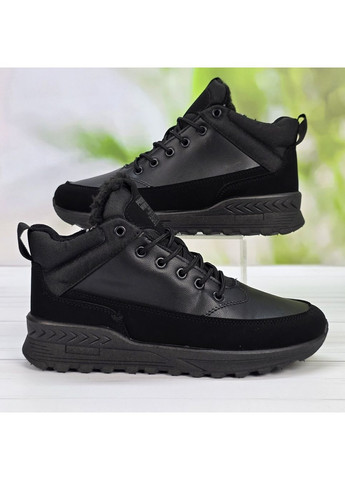 Черные зимние мужские зимние ботинки Progress