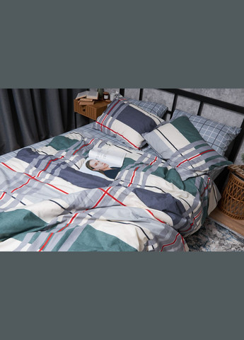 Комплект постільної білизни Бязь Gold Люкс «» Сімейні 160х220х2 наволочки 2х40х60 (MS-820004720) Moon&Star Cloudy (293148361)