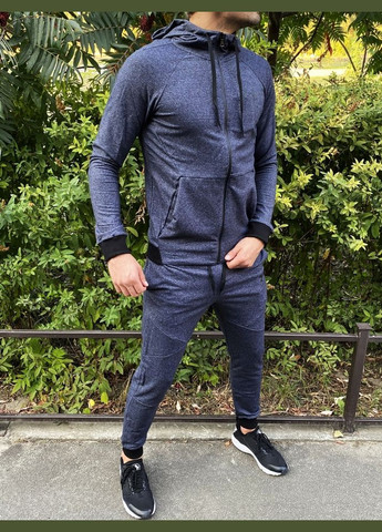 Мужской спортивный костюм темно-серый No Brand (323450830)