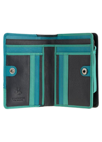 Синій шкіряний жіночий гаманець BRC97 BLUE Visconti (303829831)