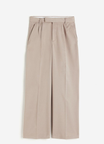 Светло-серые классические демисезонные брюки H&M
