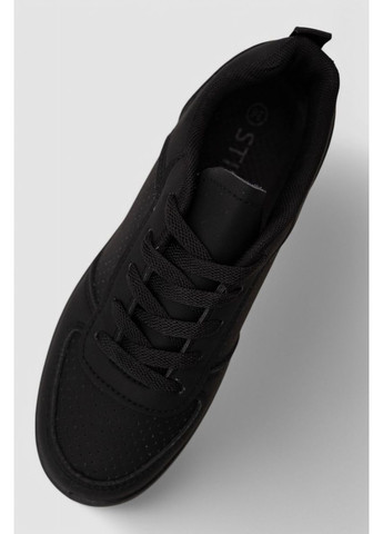 Чорні кеди жіночі з перфорацією, колір чорний, 248raj120 Ager