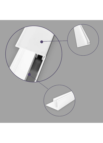 Профіль (торцевий) фінішний алюмінієвий для сайдинга 38,5х28х6000мм StickerWall-SW-00001728 Сірий Sticker Wall (370563836)