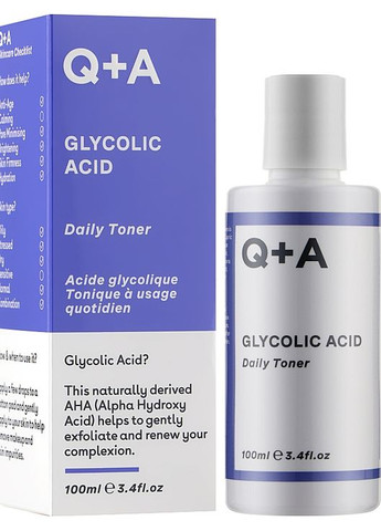 Тонер для обличчя з гліколевою кислотою Glycolic Acid Daily Toner 100ml (1031568-26026) Q+A (368659794)