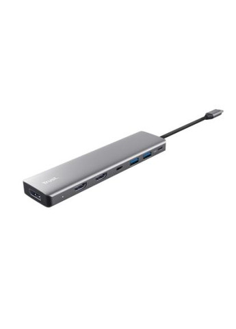 Концентратор 0.16m grey (25661_TRUST) Trust USB-C 7-in1 2xUSB-А 3.2/2xUSB-С/2xHDMI/DP aluminiu (366646918)