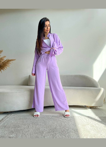 Женский костюм-двойка цвет фиолетовый р.42/44 454369 New Trend (290111568)