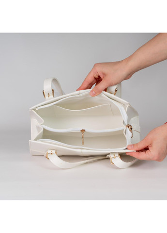 Сумка жіноча Крос боді біла з екошкіри NIUNIU (361230291)