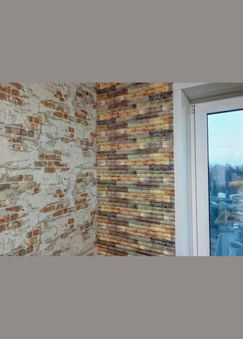 Самоклеющаяся декоративная 3D панель бамбук микс 700x700x8.5мм (073) SW00000090 Sticker Wall (300372580)