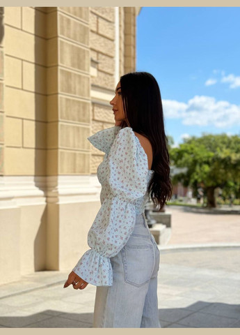 Голубая женская блузка FINO Mode