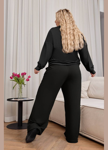 Женский прогулочный костюм цвет черный р.50/52 451286 New Trend (282927949)