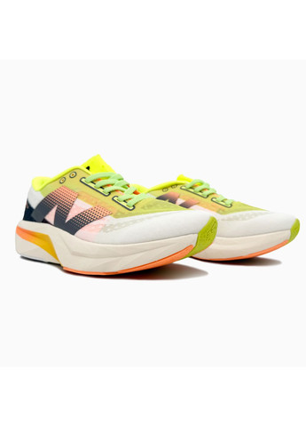 Комбіновані Осінні кросівки чоловічі new balance fuelcell rebel v4 lime / orange нью беланс No Brand