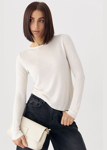 Женский лонгслив с вискозного плетения Lurex (323644507)