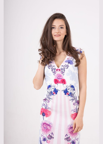 Белое платье Парада однотонное