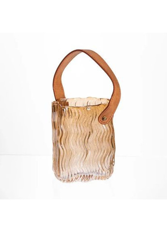 Ваза для квітів та декору Top Home 800 мл, карамель HP-19-154-1 No Brand (372459360)