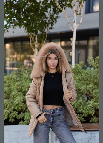 Пісочна зимня куртка MN