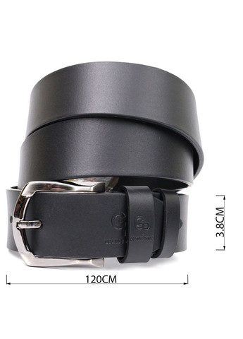 Превосходный ремень под джинсы из натуральной кожи GRANDE PELLE черный (sku_11686) No Brand (327819442)