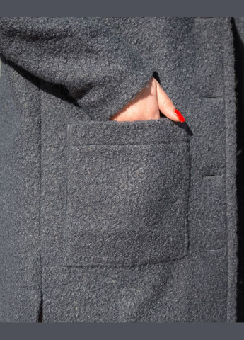 Графітове демісезонне Пальто 2025-1 Alenka Plus