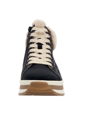 Зимние ботинки Rieker из натурального нубука