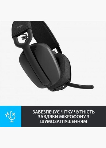 Навушники бездротові ігрові G435 LIGHTSPEED Wireless Gaming Headset чорні (981001050) Logitech (284420274)