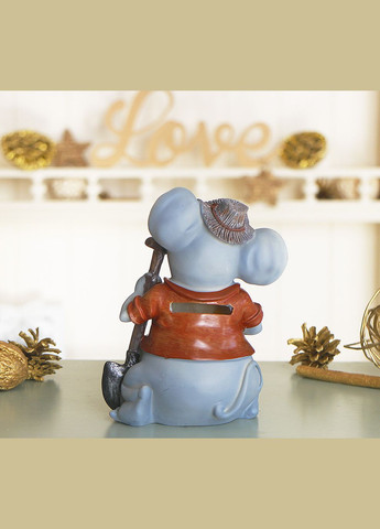 Скарбничка мишка садівник 10*15*10 см (026 A 063C) Гранд Презент (282743477)