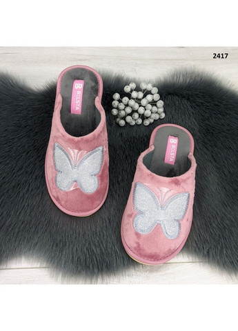 Пудровые тапочки женские домашние с закрытым носком Белста