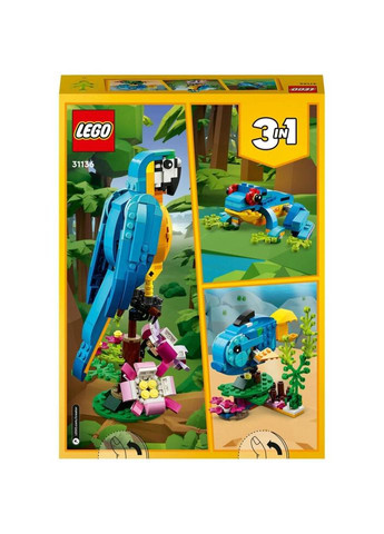 Конструктор Creator Экзотический попугай 253 детали (31136) Lego (281425645)