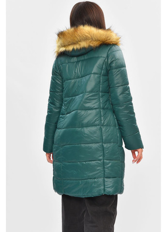 Темно-зелена демісезонна куртка жіноча демісезонна темно-зеленого кольору Let's Shop