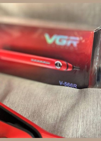Професійна плойка щипці стайлер з керамічним покриттям V-566R 45Вт Червоний VGR (299337502)