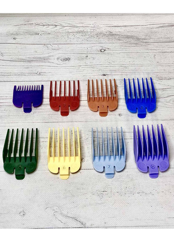 Набір кольорових насадок на машинку XWS-01, 8шт. YRE (353967036)