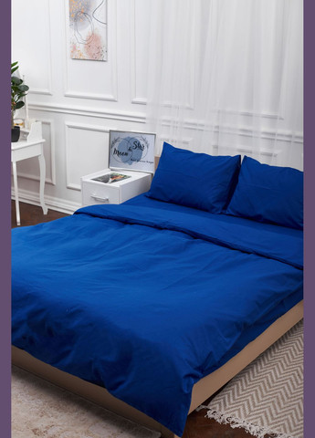 Комплект постельного белья евро 200х220 наволочки 2х40х60 Бязь Gold Люкс (MS-820000810) Moon&Star blue (285717011)