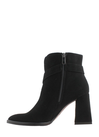 Осенние ботинки марини м2483-11 черный Маріні из натуральной замши