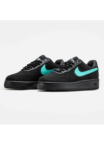 Черные демисезонные кроссовки мужские nike air force 1 low x tiffany & co v2 найк аир форс 1 премиум No Brand