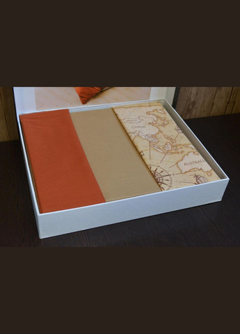 Комплект постельного белья Duz Boya 200x220 см World Map Charlotte (318382633)