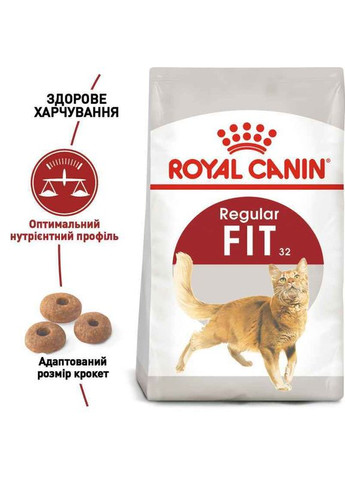 Сухой корм Fit для домашних кошек с доступом уличного выгула 400 г Royal Canin (278048445)