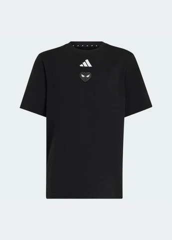 Чорна демісезонна футболка marvel spider-man graphics adidas