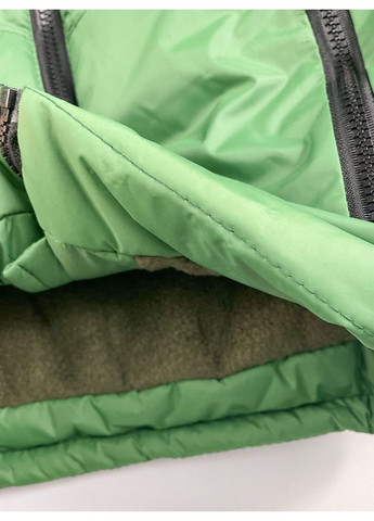 Зеленая зимняя куртка зимняя для мальчика Одягайко