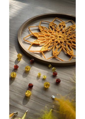 Авторский набор для творчества "Ловец снов" ярко-желтый Dream Studio (367983048)