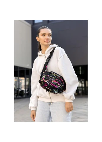 Женская сумка через плечо бананка Flex Pro принт "ABSTRACT" Sambag SB-85451707 (400734791)