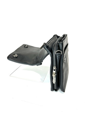 Чоловіча сумка з еко-шкіри Bradford 18774-2 чорна 25 х 20 х 5 No Brand (371682002)