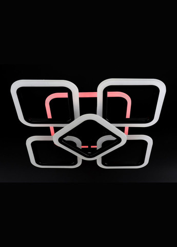 Люстра світлодіодна стельова LED світильник для квартири на стелю лед з пультом 25748 Чорний 11х41х55 см. Sunnysky (364498041)