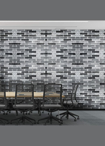 Самоклеюча 3D панель під сіру цеглу катеринослав 700х770х3мм (342-3) SW-00001147 Sticker Wall (300242161)