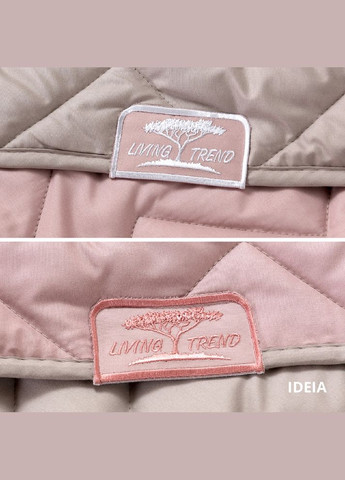 Покрывало 240х260 см стеганая двухсторонняя качественная стежка микрофибра пудра серая на кровать, диван IDEIA (334726920)