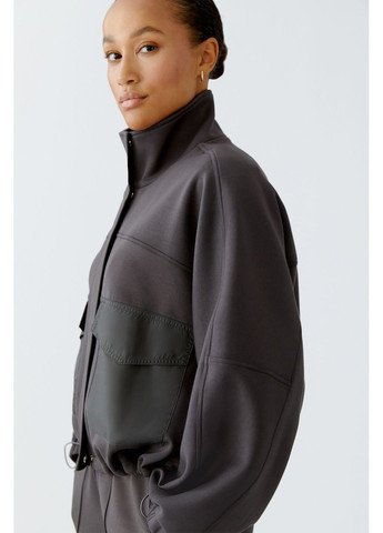 Коричневая демисезонная женская демисезонная куртка коричневый Oui