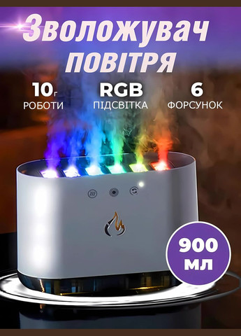 Увлажнитель ультразвуковой с RGB-подсветкой Pickup Dynamic с синхронизацией и музыкой 900 мл Humidifier (290416621)