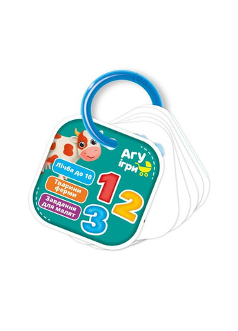 Детские обучающие карточки на кольце Счет. Ферма VT2000-04 Vladi toys (365249652)